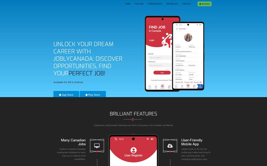 Jobly Canada website screenshot